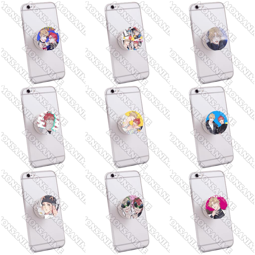 Giá đỡ điện thoại pop socket HONEY TROUBLE BL boylove chibi tiện lợi xinh xắn