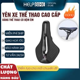 Yên xe đạp thể thao, yên xe đạp đua chấm bi sang trọng YCB 1