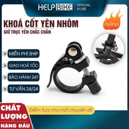 Khóa cốt yên xe đạp , chốt yên hợp kim nhôm cao cấp lực khóa chắc chắn Mã KCY 1