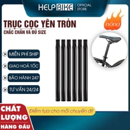 Trục yên tròn xe đạp thể thao chắc chắn đủ các size 25,4 27,2 28,6 30,4 31,8 - COC 1