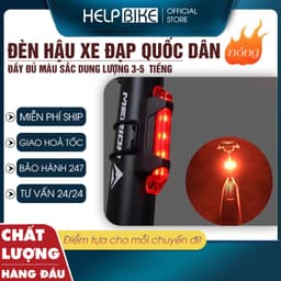 Đèn xe đạp hậu LED thể thao, đèn hậu xe đạp siêu sáng, 3-5h liên tục, chống nước, sạc USB - DH01 1