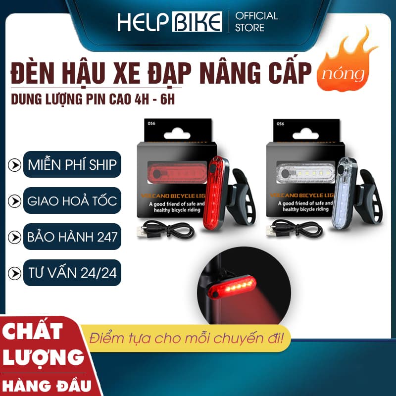 Đèn hậu xe đạp, đèn cảnh báo xe đạp thể thao DH04