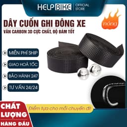 Dây cuốn ghi đông xe đạp vân CARBON, Băng cuốn tay lái EVA chống trơn trượt siêu chắc chắn - DCGD01 1