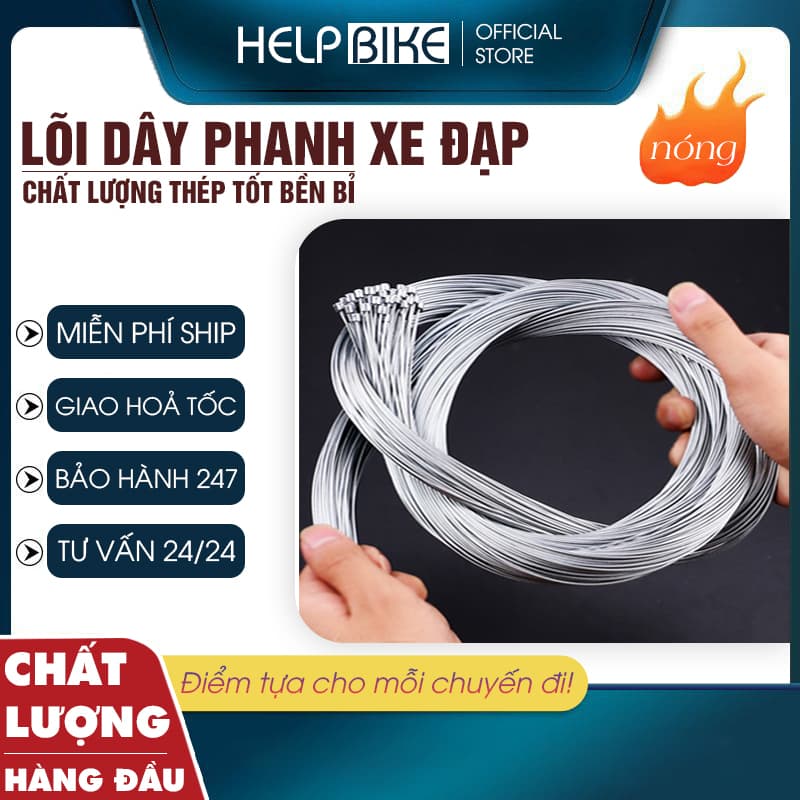 Dây phanh xe đạp, dây đề lõi thép siêu chất lượng cho phanh TRƯỚC SAU - LP01