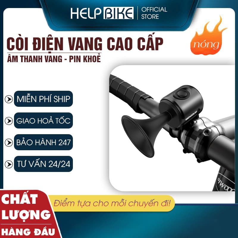 Còi Điện Xe Đạp, Xe Điện, KÊU RẤT TO VÀ TIỆN LỢI xe đạp âm thanh lớn 120db COI02