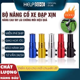 Nâng tay lái xe đạp thể thao đủ màu sắc, Nối cổ xe đạp chống mỏi hiệu quả NC01 1