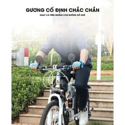 Gương xe đạp thể thao quay 360 độ linh hoạt, Kính xe đạp cổ ngắn tiện lợi gắn ghi đông GX01 2