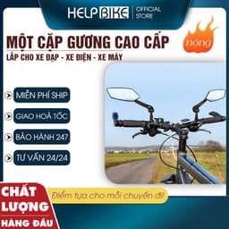 Gương chiếu hậu xe đạp, xe điện chất lượng, Gương xe đạp thể thao siêu trong và góc nhìn rộng - GX04 1