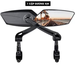 Gương chiếu hậu xe đạp, xe điện chất lượng, Gương xe đạp thể thao siêu trong và góc nhìn rộng - GX04 9