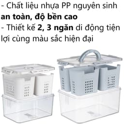 Hộp chứa thực phẩm kín Hokori Việt Nhật - 2 lớp cao cấp cứng cáp 6