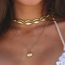 Vòng Cổ Nữ Vintage Mặt Vỏ Sò Vàng Gold - Quà Tặng Vibe Ocean Charm, Dây Chuyền Cá Tính, Phong Cách Hàn Quốc 5