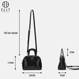 Túi Xách Nữ ELLY EL328 Da Tổng Hợp Cao Cấp Đeo Chéo Đeo Vai Xách Tay Thời Trang Chính Hãng 4