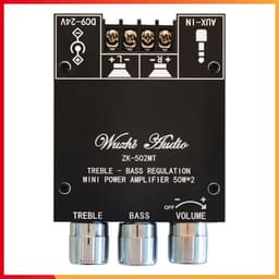 Wuzhi 502MT mạch khuyếch đại âm thanh bluetooth 5.0 2*50W chính hãng Wuzhi từ HiFiSound 5