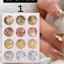 Sét Giấy Nhún, Giấy Bạc 4 Màu Trang Trí Móng NAIL- Sét Giấy Nhún 8