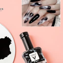 Cồn loang trắng, đen Vinimay chính hãng - loang cồn trang trí móng tay nghệ thuật Trắng Đen 6