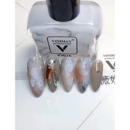 Cồn loang trắng, đen Vinimay chính hãng - loang cồn trang trí móng tay nghệ thuật Trắng Đen 9
