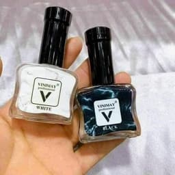 Cồn loang trắng, đen Vinimay chính hãng - loang cồn trang trí móng tay nghệ thuật Trắng Đen 8