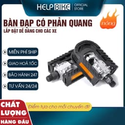 Bàn đạp xe đạp thể thao, Pedan xe đạp nhôm chắc chắn mượt mà BDG02_gai 1