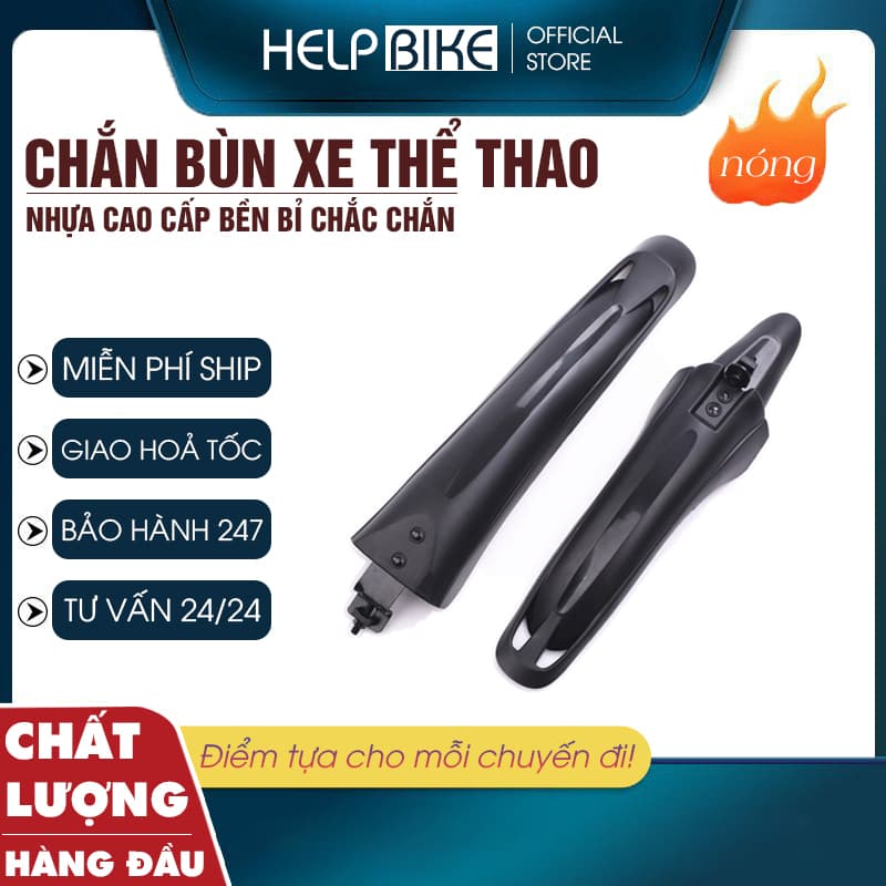 Chắn bùn xe đạp thể thao Trước sau đầy đủ phụ kiện chắc chắn CB01
