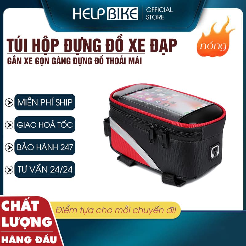 Túi xe đạp thể thao gọn gàng, Túi treo xe đạp dung tích lớn chống nước màn hình càm ứng TN06
