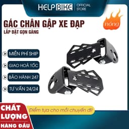 Cặp gác chân xe đạp thể thao kim loại chắc chắn, gấp gọn thoải mái GCN01 1