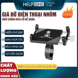 Giá đỡ điện thoại xe đạp, Giá treo điện thoại hợp kim nhôm cao cấp đa năng GTDTN 1