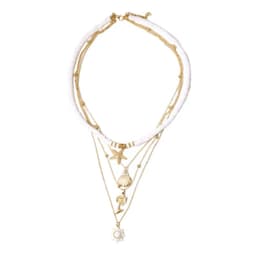 Set 4 Vòng Cổ Đi Biển Mặt Sò Ốc Biển Tự Nhiên Vintage Unisex - Phụ Kiện Đi Biển 3