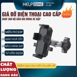 Giá đỡ điện thoại xe đạp, xe máy TỰ ĐỘNG ĐÓNG MỞ mã GDDT01 1