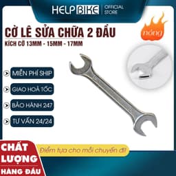 Cờ lê 2 đầu sửa chữa tiện lợi, cờ lê siết 13/15mm, 13/17mm bằng thép chống gỉ siêu xịn - CL2D 1
