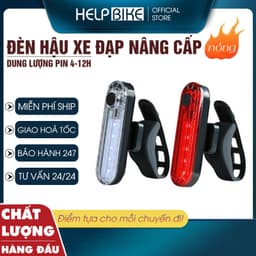 Đèn hậu xe đạp thể thao, Đèn cảnh báo xe đạp dùng 4-12H liên tục sạc USB Chống Nước - DH04 1