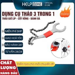 Dụng cụ tháo líp xe đạp cảo BB cốt rỗng, Cờ lê tháo bánh đà, sên xe đạp chuyên dụng - CL3T1 1