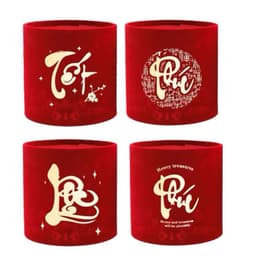 Trụ Nhung Cắm Hoa Tết, Đào Đông, Lúa Mạch - Trang trí Tết độc đáo cho không gian sống. 1