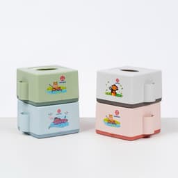 COMBO 5 Hộp đựng giấy ăn nhựa Việt Nhật (2702) hộp để khăn giấy để bàn, gia đình, quán ăn kt (13x13x8 cm) 2