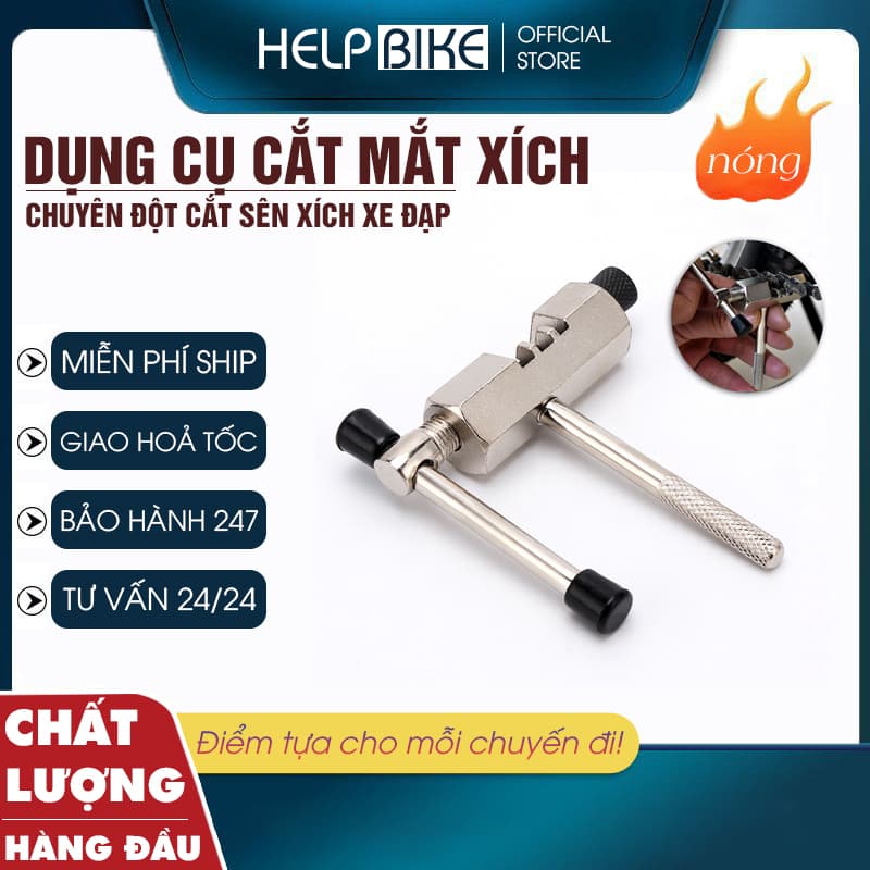 Dụng cụ đột cắt mắt xích xe đạp chuyên dụng, Cảo sên cắt xích, nối xích chất liệu thép xịn - DCSX