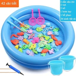Đồ Chơi Câu Cá 42 Chi Tiết Mamikids Giúp Bé Khéo Léo Hơn,Câu Cá Nam Châm Cho Bé Chơi Cả Ngày 2