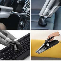 Máy Hút Bụi Cầm Tay Kiêm Bơm Lốp, Máy Hút Bụi Đa Năng Nhỏ Gọn, Máy Hút Bụi Ô Tô Có Dây Kèm Đèn Pin - DK Cars - HB1 5