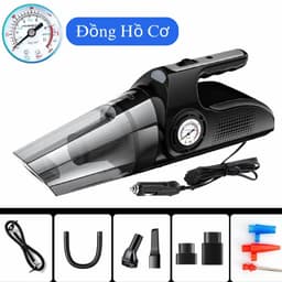 Máy Hút Bụi Cầm Tay Kiêm Bơm Lốp, Máy Hút Bụi Đa Năng Nhỏ Gọn, Máy Hút Bụi Ô Tô Có Dây Kèm Đèn Pin - DK Cars - HB1 3