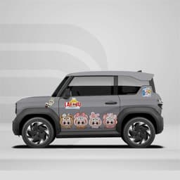 [HỎA TỐC] Tem xe Vf3, decal labubu dán ô tô, sticker labubu chất lượng cao Temxe.Net 6
