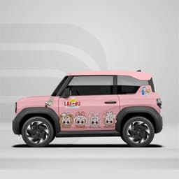[HỎA TỐC] Tem xe Vf3, decal labubu dán ô tô, sticker labubu chất lượng cao Temxe.Net 4