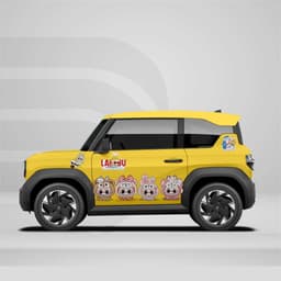 [HỎA TỐC] Tem xe Vf3, decal labubu dán ô tô, sticker labubu chất lượng cao Temxe.Net 1