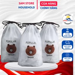 [ Set 100 CHIẾC] Màng bọc thực phẩm co giãn siêu dai có chun kèm túi gấu - Mũ chùm đầu 1