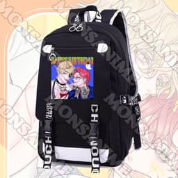 Balo nam nữ in hình HONEY TROUBLE BL chibi anime cặp sách đi học tiện lợi thời trang 5