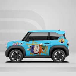 [HỎA TỐC] Sticker Tem Dán Decal Xe VF3  Hoạt Hình Labubu In Hình Theo Yêu Cầu IB Shop Temxe.Net 5