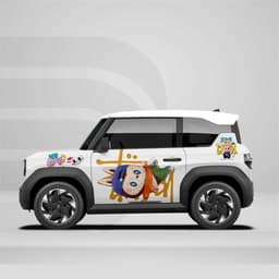 [HỎA TỐC] Sticker Tem Dán Decal Xe VF3  Hoạt Hình Labubu In Hình Theo Yêu Cầu IB Shop Temxe.Net 8