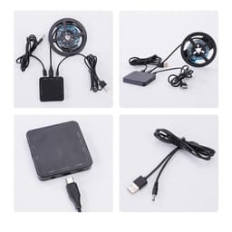 AMBILIGHT VỚI APP TUYA ĐIỀU KHIỂN LED FULL MÀU ARGB NEOPIXEL WS2812B 60LED/MÉT 5V HẮT VIỀN PC 4