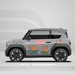 [HỎA TỐC] Tem dán xe VF3  - Decal Sticker dán xe - Ds Decal - sttiker capybara Temxe.Net 7