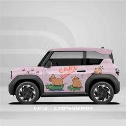 [HỎA TỐC] Tem dán xe VF3  - Decal Sticker dán xe - Ds Decal - sttiker capybara Temxe.Net 3