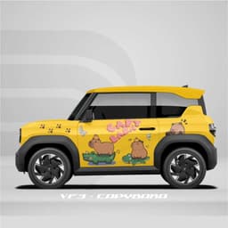 [HỎA TỐC] Tem dán xe VF3  - Decal Sticker dán xe - Ds Decal - sttiker capybara Temxe.Net 2
