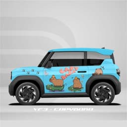 [HỎA TỐC] Tem dán xe VF3  - Decal Sticker dán xe - Ds Decal - sttiker capybara Temxe.Net 5