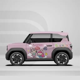 [HỎA TỐC] Sticker Tem Dán Decal Xe VF3 Mẫu Labubu In Hình Theo Yêu Cầu IB Shop Temxe.Net 7